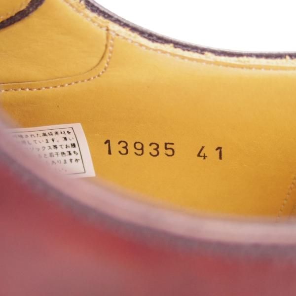 未使用★(スペイン製)マグナーニ SIZE 41【ブラックラピド製法★ボロネーゼ/13935】プレーントゥ/カーフ/赤茶/MAGNANNI★h052