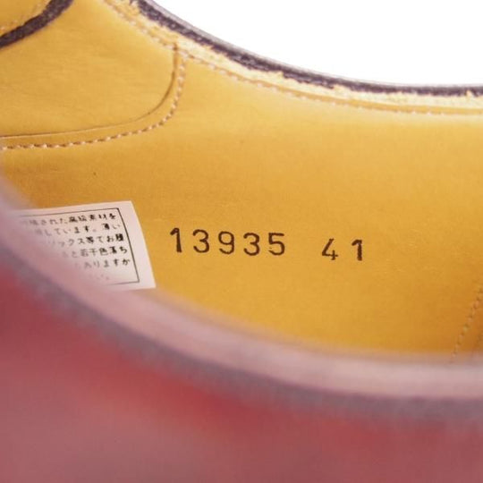 未使用★(スペイン製)マグナーニ SIZE 41【ブラックラピド製法★ボロネーゼ/13935】プレーントゥ/カーフ/赤茶/MAGNANNI★h052