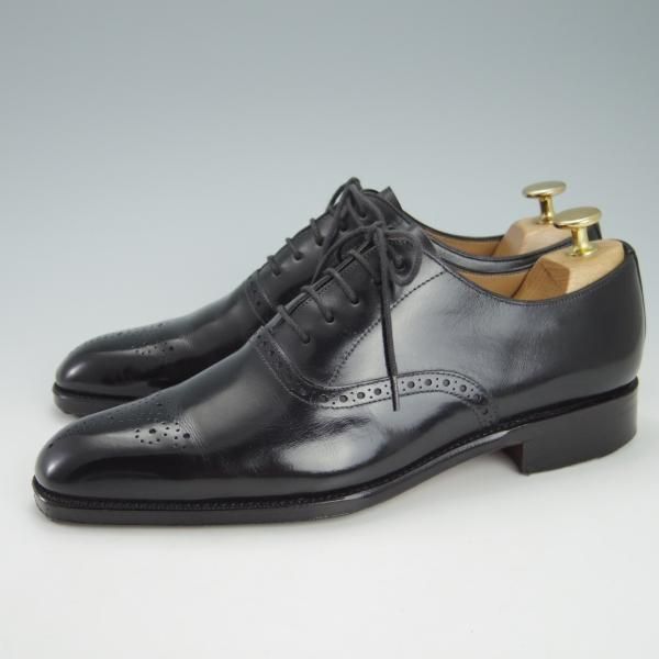 極上★(スペイン製)YANKO/ヤンコ SIZE 6【グッドイヤーウェルテッド製法★オックスフォードシューズ/114170】カーフ/黒/メンズ★h053
