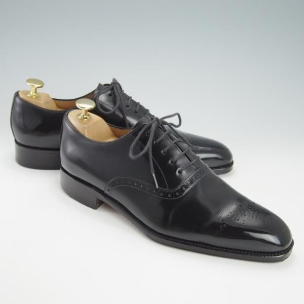 極上★(スペイン製)YANKO/ヤンコ SIZE 6【グッドイヤーウェルテッド製法★オックスフォードシューズ/114170】カーフ/黒/メンズ★h053