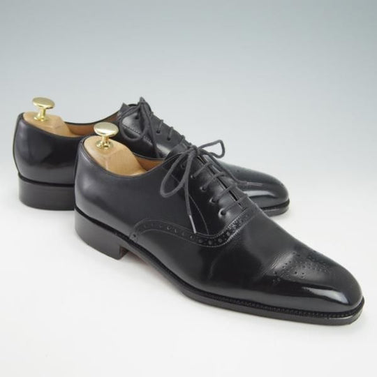 極上★(スペイン製)YANKO/ヤンコ SIZE 6【グッドイヤーウェルテッド製法★オックスフォードシューズ/114170】カーフ/黒/メンズ★h053