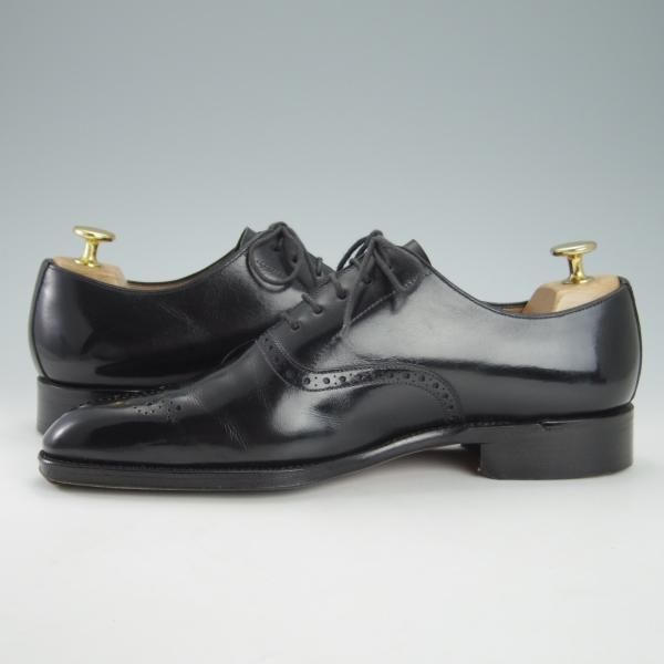 極上★(スペイン製)YANKO/ヤンコ SIZE 6【グッドイヤーウェルテッド製法★オックスフォードシューズ/114170】カーフ/黒/メンズ★h053