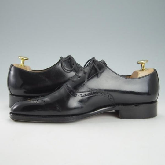 極上★(スペイン製)YANKO/ヤンコ SIZE 6【グッドイヤーウェルテッド製法★オックスフォードシューズ/114170】カーフ/黒/メンズ★h053