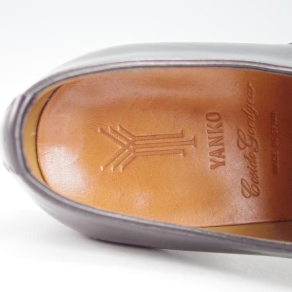 極上★(スペイン製)YANKO/ヤンコ SIZE 6【グッドイヤーウェルテッド製法★オックスフォードシューズ/114170】カーフ/黒/メンズ★h053