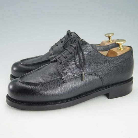 極美品★パラブーツ SIZE 6【モデル定価￥77,000-★ドレス仕様シャンボード/CHAMBORD】Uチップ/グレインレザー/黒/Paraboot★h055