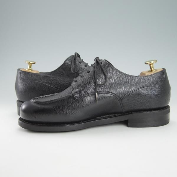 極美品★パラブーツ SIZE 6【モデル定価￥77,000-★ドレス仕様シャンボード/CHAMBORD】Uチップ/グレインレザー/黒/Paraboot★h055