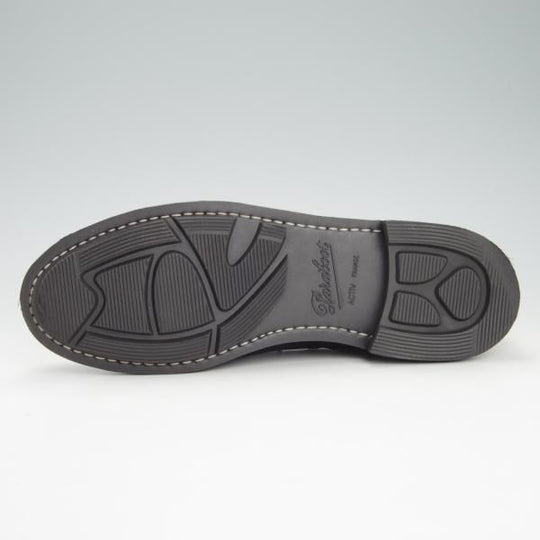 極美品★パラブーツ SIZE 6【モデル定価￥77,000-★ドレス仕様シャンボード/CHAMBORD】Uチップ/グレインレザー/黒/Paraboot★h055