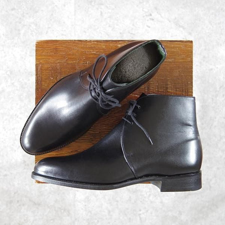 未使用★トリッカーズ SIZE 6【モデル定価￥82,080-★ジョージブーツ/M7098】チャッカ ブーツ/ボックスカーフ/黒/メンズ/Tricker's★h056