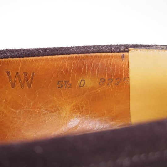 ★J.M.ウェストン 5.5D【貴重★WESTON VINTAGE/180/コインローファー】41ラスト/スエード/黒/ウエストン・ヴィンテージ★h057