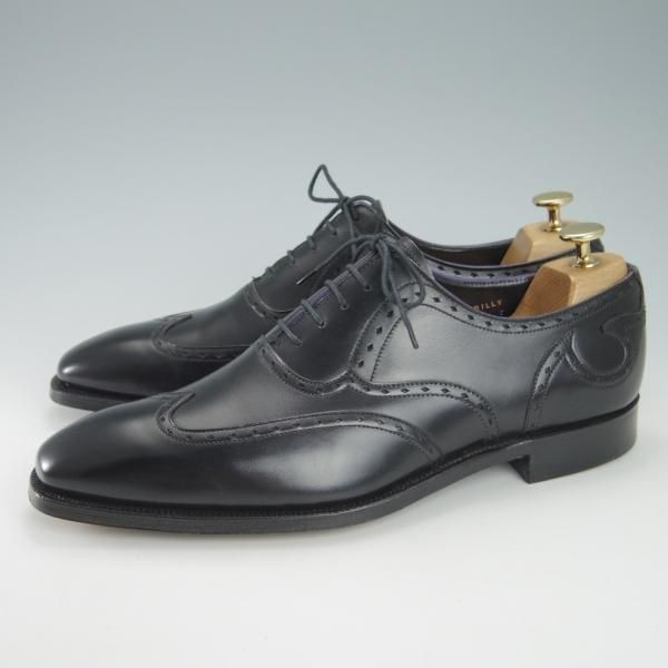 未使用★クロケット&ジョーンズ 8F【★(英)ポールスミス別注/ブリティッシュコレクション】348ラスト/カーフ/黒/Crockett&Jones★h059