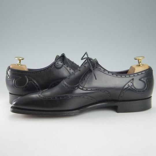 未使用★クロケット&ジョーンズ 8F【★(英)ポールスミス別注/ブリティッシュコレクション】348ラスト/カーフ/黒/Crockett&Jones★h059