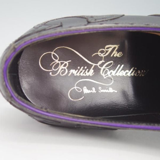 未使用★クロケット&ジョーンズ 8F【★(英)ポールスミス別注/ブリティッシュコレクション】348ラスト/カーフ/黒/Crockett&Jones★h059