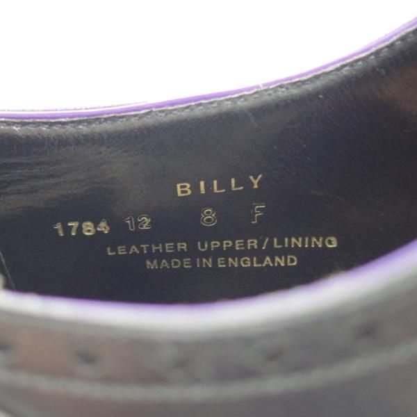 未使用★クロケット&ジョーンズ 8F【★(英)ポールスミス別注/ブリティッシュコレクション】348ラスト/カーフ/黒/Crockett&Jones★h059