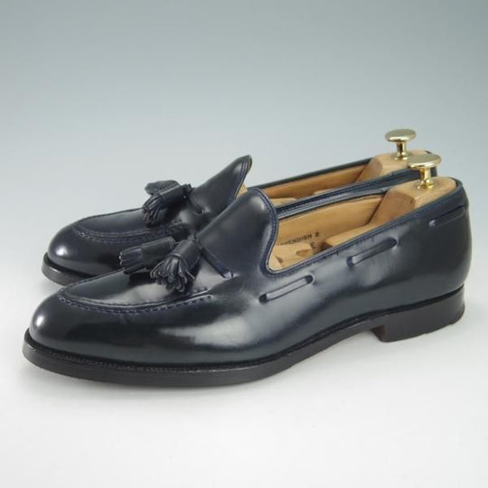 ★クロケット&ジョーンズ 8E【同系モデル定価￥129,800-★コードバン/紺/キャベンディッシュ2】タッセルローファー/Crockett&Jones★h060