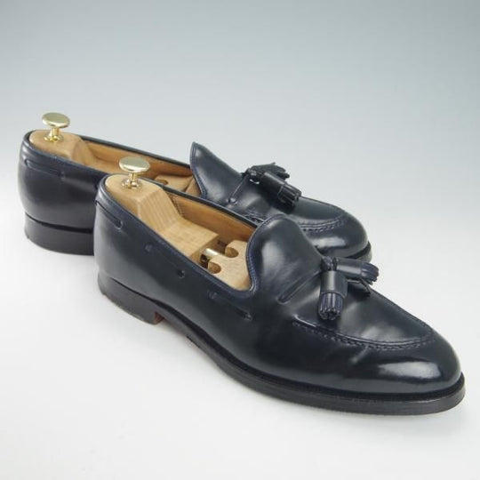 ★クロケット&ジョーンズ 8E【同系モデル定価￥129,800-★コードバン/紺/キャベンディッシュ2】タッセルローファー/Crockett&Jones★h060