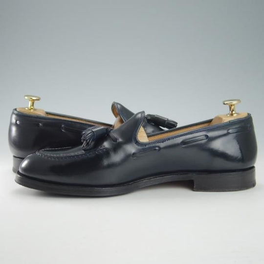 ★クロケット&ジョーンズ 8E【同系モデル定価￥129,800-★コードバン/紺/キャベンディッシュ2】タッセルローファー/Crockett&Jones★h060