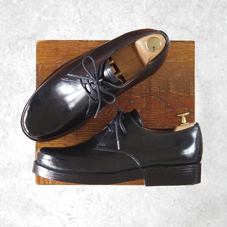 極美品★(独)ハインリッヒ・ディンケラッカー SIZE 6【現行定価￥193,600-★コードバン仕様/RIO/リオ】黒/Heinrich Dinkelacker★h061