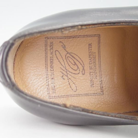 極美品★(独)ハインリッヒ・ディンケラッカー SIZE 6【現行定価￥193,600-★コードバン仕様/RIO/リオ】黒/Heinrich Dinkelacker★h061