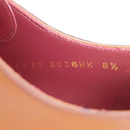 未使用★Perfetto/ペルフェット SIZE 8.5【定価￥49,350-★グッドイヤーウェルテッド製法/PF-2036HK】セミブローグ/カーフ/茶★h063