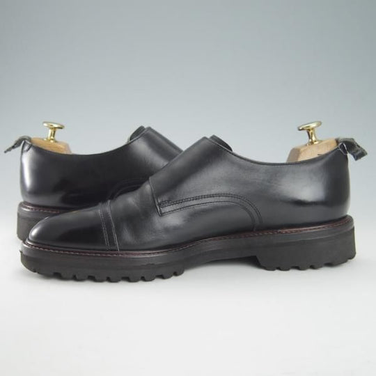 極上★WH/ダブルエイチ SIZE 7【貴重★(仏)OLD ENGLAND別注/ダブルモンク】カーフ/黒/メンズ/オールドイングランド★h064