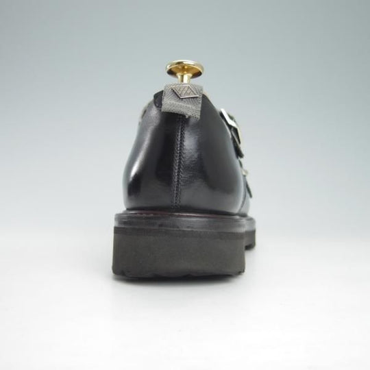 極上★WH/ダブルエイチ SIZE 7【貴重★(仏)OLD ENGLAND別注/ダブルモンク】カーフ/黒/メンズ/オールドイングランド★h064