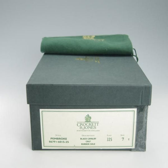 ★クロケット&ジョーンズ 7E【定価￥90,200-★ダイナイトソール/(米)TODD SNYDER別注】PEMBROKE/325ラスト/黒/Crockett&Jones★h069