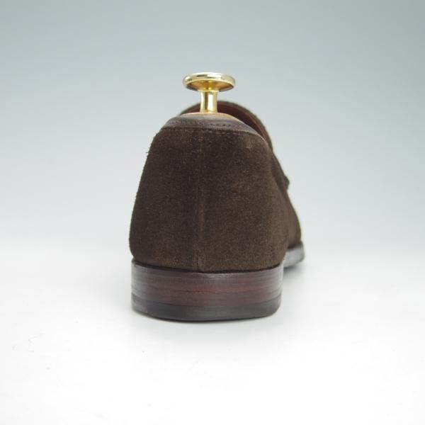 極上★クロケット&ジョーンズ 6E【★コインローファー/スエード】濃茶/メンズ/Crockett&Jones★h070