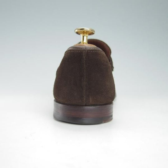 極上★クロケット&ジョーンズ 6E【★コインローファー/スエード】濃茶/メンズ/Crockett&Jones★h070