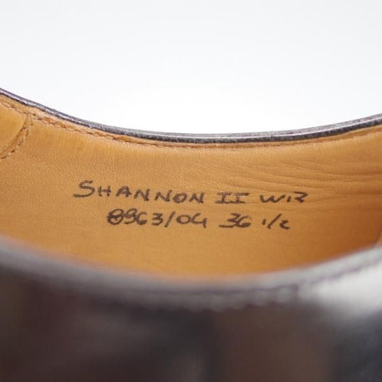 極美品★チャーチ(レディース) SIZE 36.5【定価￥107,800-★シャノン/SHANNON 2WR】黒/プレーントゥ/Church's★h071