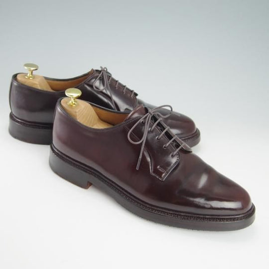 極上★クロケット&ジョーンズ 8EE【コードバン仕様★CARLISLE/240ラスト】プレーントゥ/バーガンディー/赤茶/Crockett&Jones★h079