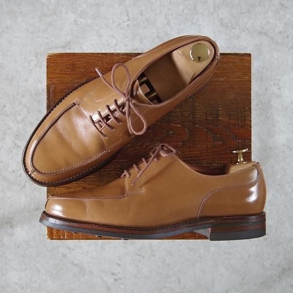 極美品★クロケット&ジョーンズ 6.5E【現行定価￥88,000-★ダイナイトソール仕様/モールトン/MORETON】薄茶/Crockett&Jones★h080