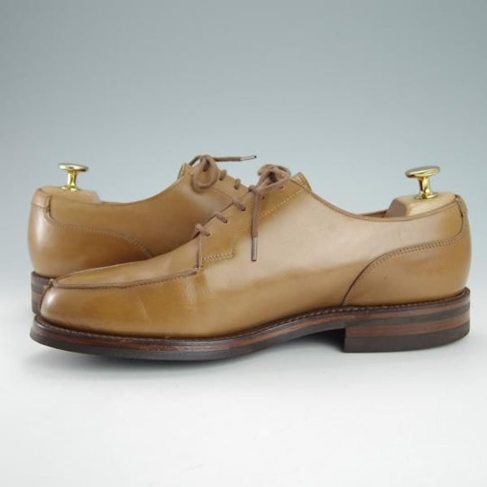 極美品★クロケット&ジョーンズ 6.5E【現行定価￥88,000-★ダイナイトソール仕様/モールトン/MORETON】薄茶/Crockett&Jones★h080