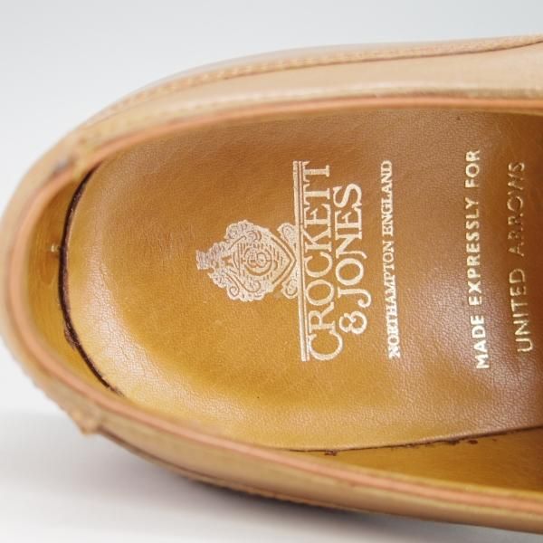 極美品★クロケット&ジョーンズ 6.5E【現行定価￥88,000-★ダイナイトソール仕様/モールトン/MORETON】薄茶/Crockett&Jones★h080