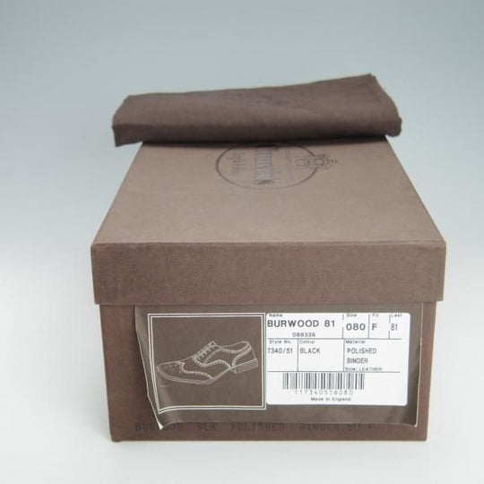 極上★チャーチ 80F/UK8【定価￥155,100-★BURWOOD/バーウッド】81ラスト/5都市ロゴ/ポリッシュドバインダーカーフ/黒/Church's★h082