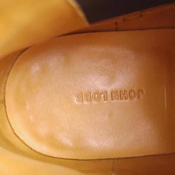 極上★ジョンロブ 7.5E【定価￥308,000-★ミュージアムカーフ/8695ラスト】LAWRY/サイドゴアブーツ/濃茶/メンズ/JOHN LOBB★h083