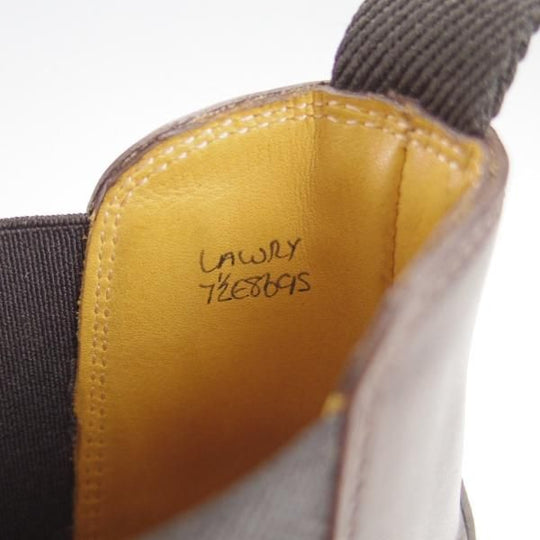 極上★ジョンロブ 7.5E【定価￥308,000-★ミュージアムカーフ/8695ラスト】LAWRY/サイドゴアブーツ/濃茶/メンズ/JOHN LOBB★h083