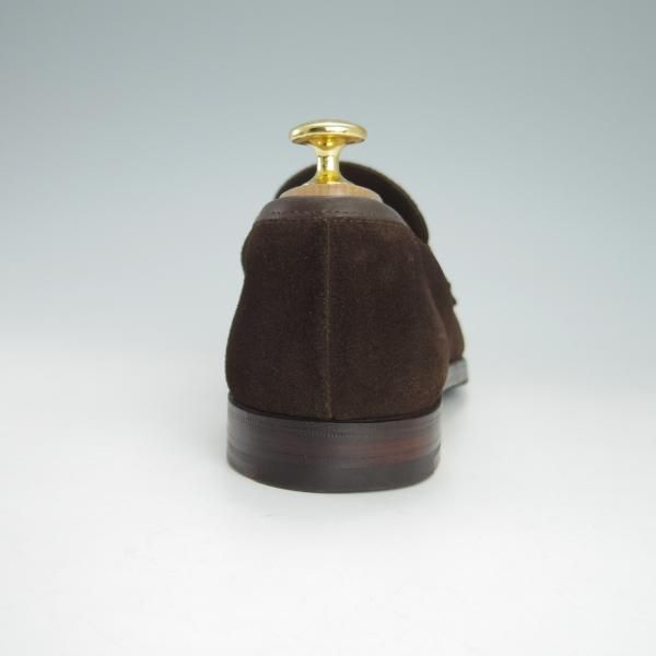 美品★クロケット&ジョーンズ 5.5D【★コインローファー/HARVARD】ハーバード/314ラスト/スエード/濃茶/メンズ/Crockett&Jones★h085