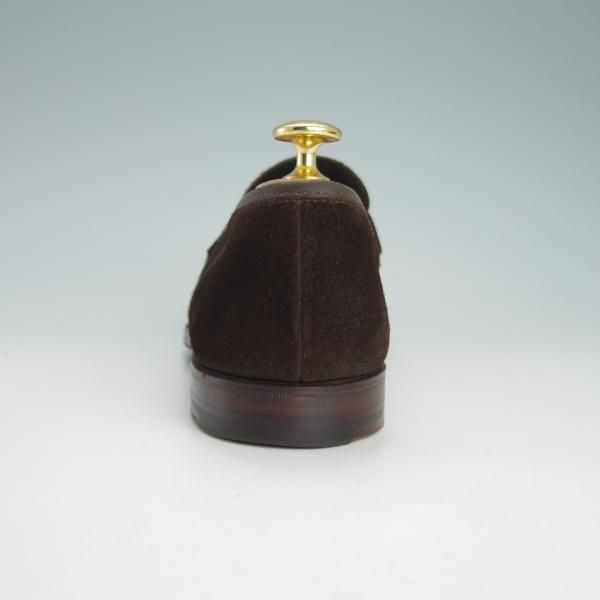 美品★クロケット&ジョーンズ 5.5D【★コインローファー/HARVARD】ハーバード/314ラスト/スエード/濃茶/メンズ/Crockett&Jones★h085