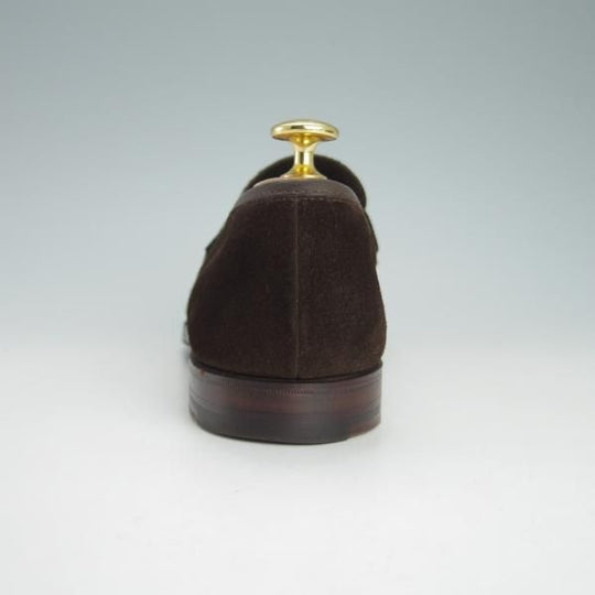 美品★クロケット&ジョーンズ 5.5D【★コインローファー/HARVARD】ハーバード/314ラスト/スエード/濃茶/メンズ/Crockett&Jones★h085