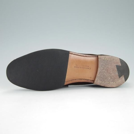 美品★クロケット&ジョーンズ 5.5D【★コインローファー/HARVARD】ハーバード/314ラスト/スエード/濃茶/メンズ/Crockett&Jones★h085