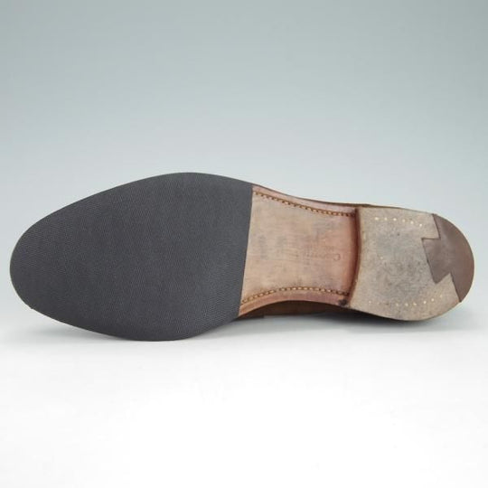 極上★クロケット&ジョーンズ UK6程度【★ビームスF別注/コインローファー】スエード/濃茶/メンズ/BEAMS F/Crockett&Jones★h087