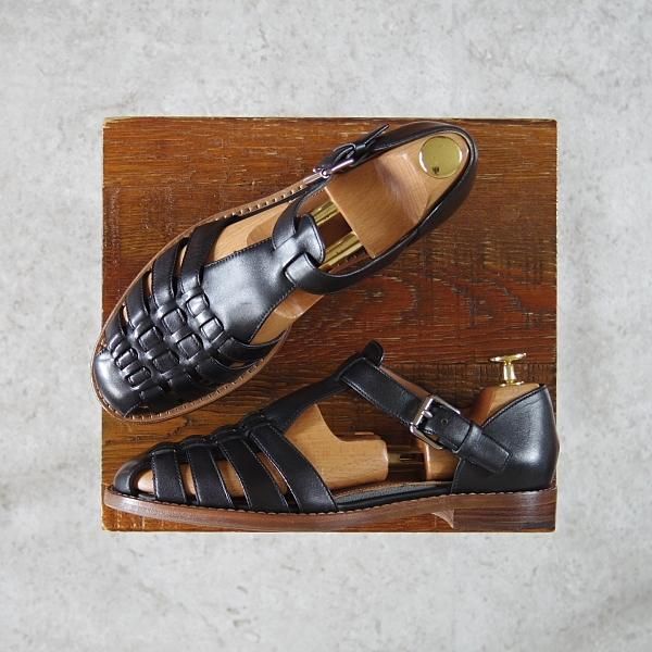 ★チャーチ(レディース) SIZE 36【定価￥114,400-★KELSEY/ケルシー】グルカサンダル/プレステージカーフ/黒/Church's★h088