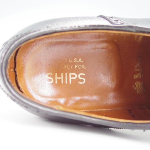 極上★オールデン 6.5D【定価￥105,840-★コードバン×アルパインカーフ/SHIPS別注】99424/バリーラスト/サドルシューズ/黒/Alden★h095