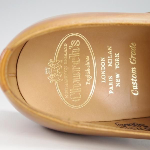 美品★チャーチ 60F/UK6【貴重★73ラスト/SYDNEY/シドニー】モンクストラップ/4都市ロゴ/カーフ/薄茶/メンズ/Church's★h098