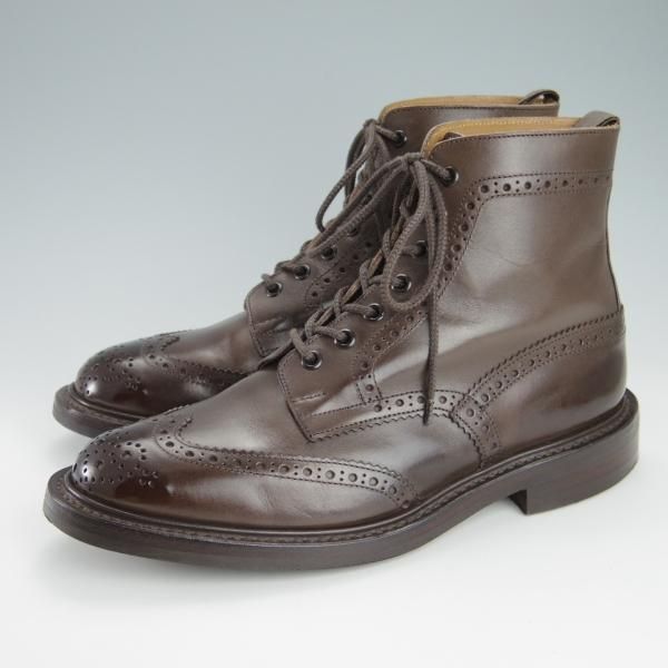 極美品★トリッカーズ SIZE 8【現行定価￥96,800-★ダイナイトソール/MALTON/モールトン】2508/カントリーブーツ/濃茶/Tricker's★h099
