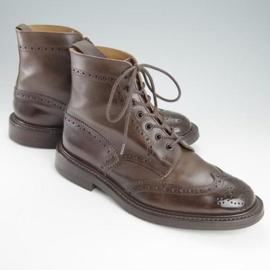 極美品★トリッカーズ SIZE 8【現行定価￥96,800-★ダイナイトソール/MALTON/モールトン】2508/カントリーブーツ/濃茶/Tricker's★h099