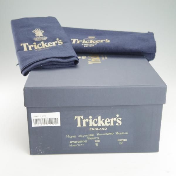 極美品★トリッカーズ SIZE 8【現行定価￥96,800-★ダイナイトソール/MALTON/モールトン】2508/カントリーブーツ/濃茶/Tricker's★h099