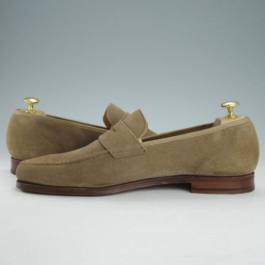 極美品★クロケット&ジョーンズ 9.5E【定価￥74,800-★ビームスF別注/CAMDEN】366ラスト/コインローファー/スエード/Crockett&Jones★h100