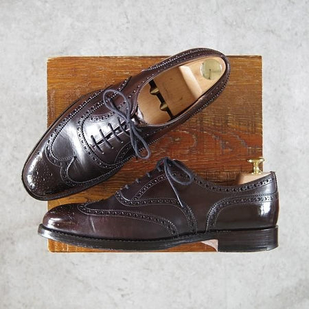 極上★チャーチ 60F/UK6【定価￥136,400-★チェットウィンド/CHETWYND】173ラスト/フルブローグ/カーフ/濃茶/メンズ/Church's★h104