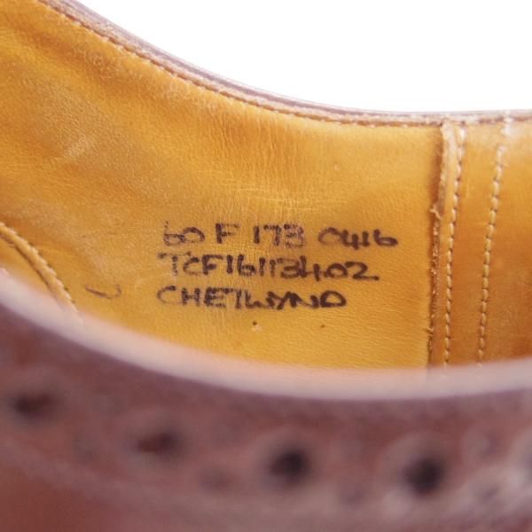 極上★チャーチ 60F/UK6【定価￥136,400-★チェットウィンド/CHETWYND】173ラスト/フルブローグ/カーフ/濃茶/メンズ/Church's★h104
